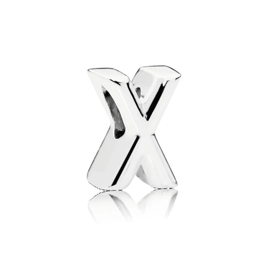 Pandora Moments Letter X silver charm