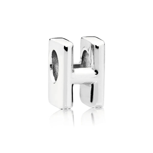 Pandora Moments Letter H silver charm