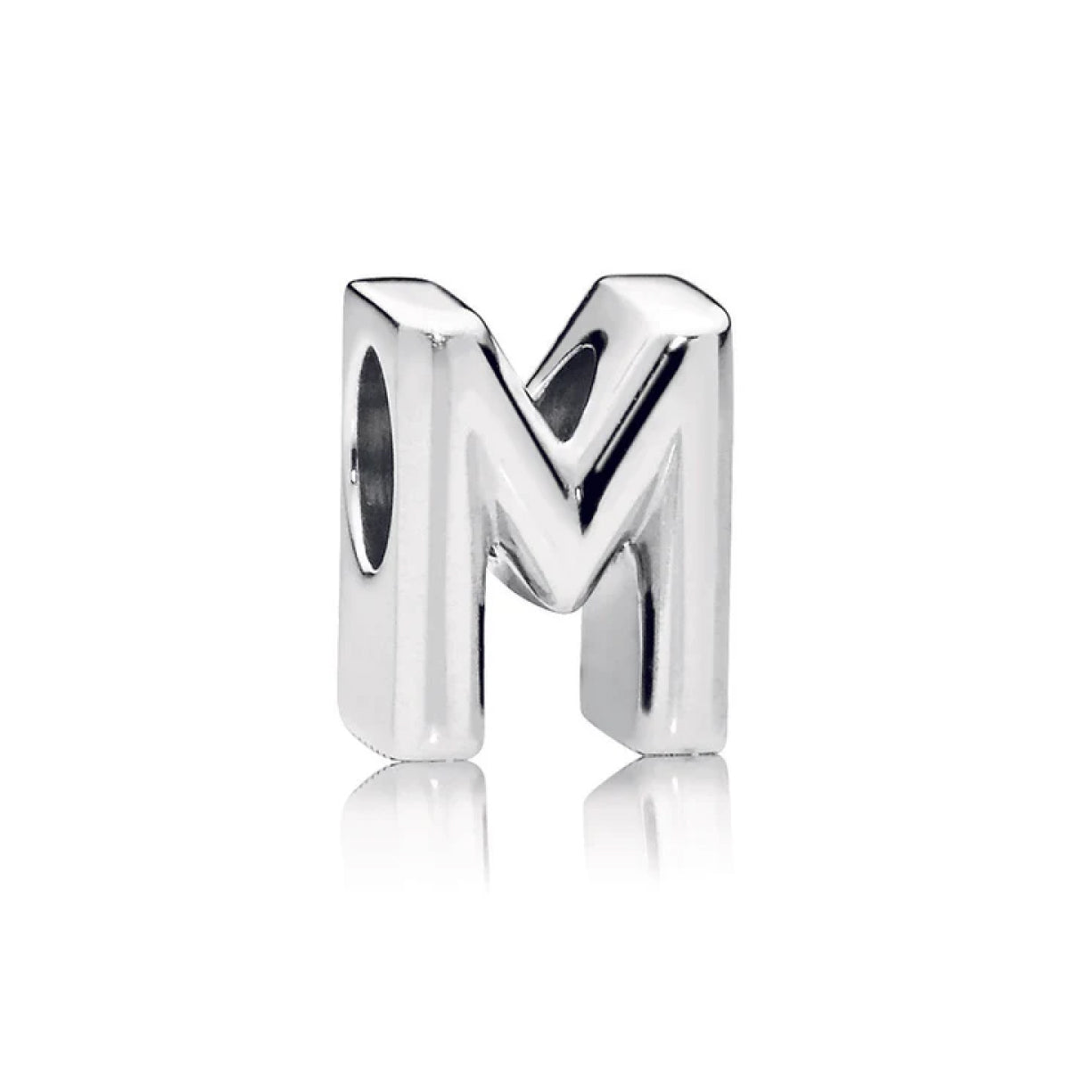 Pandora Moments Letter M silver charm